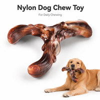 Nouveau design 2026 : Jouet à mâcher pour chien en nylon saveur bœuf, en forme de Y, pour le nettoyage dentaire et le soulagement de l'ennui des chiens de taille moyenne à grande