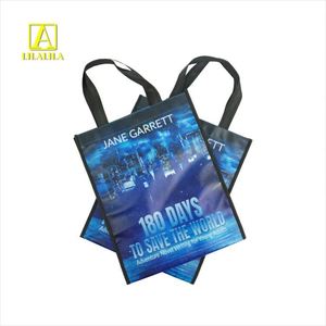 Bolsa de Compras Reutilizable Ecológica con Logotipo Personalizado, Precio al por Mayor, Bolsa de Tela No Tejida Reciclable con Impresión Completa - Product Image 1