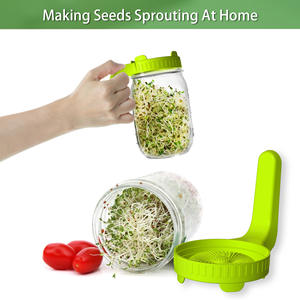 Vaso di vetro macchina per cavoli con schermo Base di vetro per la coltivazione di verdure per la gelatina torta di zucchero cibo per bambini gomma da masticare - Product Image 2