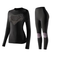 Sous-vêtements de ski fonctionnels X-BION Sports unisexes, tissés, respirants, chauds, compressifs, absorbant l'humidité