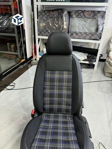Ensemble complet de housses de siège de voiture en cuir nappa avec logo personnalisé, confortable et élégant, pour <span class=keywords><strong>Volkswagen</strong></span> <span class=keywords><strong>Golf</strong></span> - Product Image 5