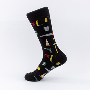Calcetines de Algodón con Diseño Personalizado al por Mayor, Calcetines Divertidos con Estilo Nuevo, Calcetines Versátiles con Estampado de Vino, Bigote, Música, Matemáticas, Deportivos, Unisex - Product Image 6