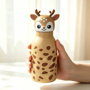 Vaso Térmico Creativo de Acero Inoxidable 316 con Diseño de Cabeza de Animal, Tapa Doble para Beber, MOQ Bajo, Termo Portátil para Niños y Estudiantes - Product Image 5