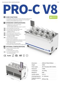 Meilleure Vente GALAXY PRO Série C V8 avec 8 Cylindres, Barre Frontale Affichable, Machine à Glace Italienne Tout-en-un, Économique - Product Image 6