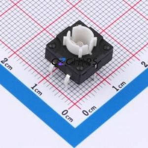 TSL12131-082B511BE-1B01 Tactile Switch Through hole-6P,11.7x11.5mm Switch Single Pole Single Throw Round Button 2.8N 11.7mm - Product Image 1