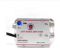 Amplificateur de signal CATV 2 voies 20db house-hold 1 in 2 out AMP Antenna Cable TV Booster Splitter Home TV Equipments (Eueope Plug)