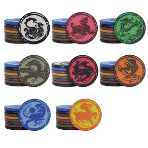 Jetons en céramique 14g, jetons de poker wsop 46mm, conception de Dragon, logo personnalisé, pas quantité minimale de commande pour jeu de casino