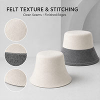 Chapeau de sauna en feutre en gros, couleur, taille et logo personnalisables, accessoires de sauna réutilisables pour hommes et femmes