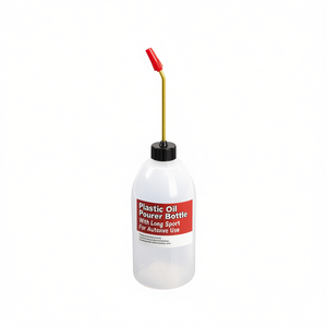 Botella de plástico para verter aceite con boquilla larga para uso automotriz - Product Image 2