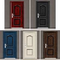 Porte de sécurité en acier inoxydable insonorisée et anticorrosion avec design coulissant moderne pour la décoration intérieure