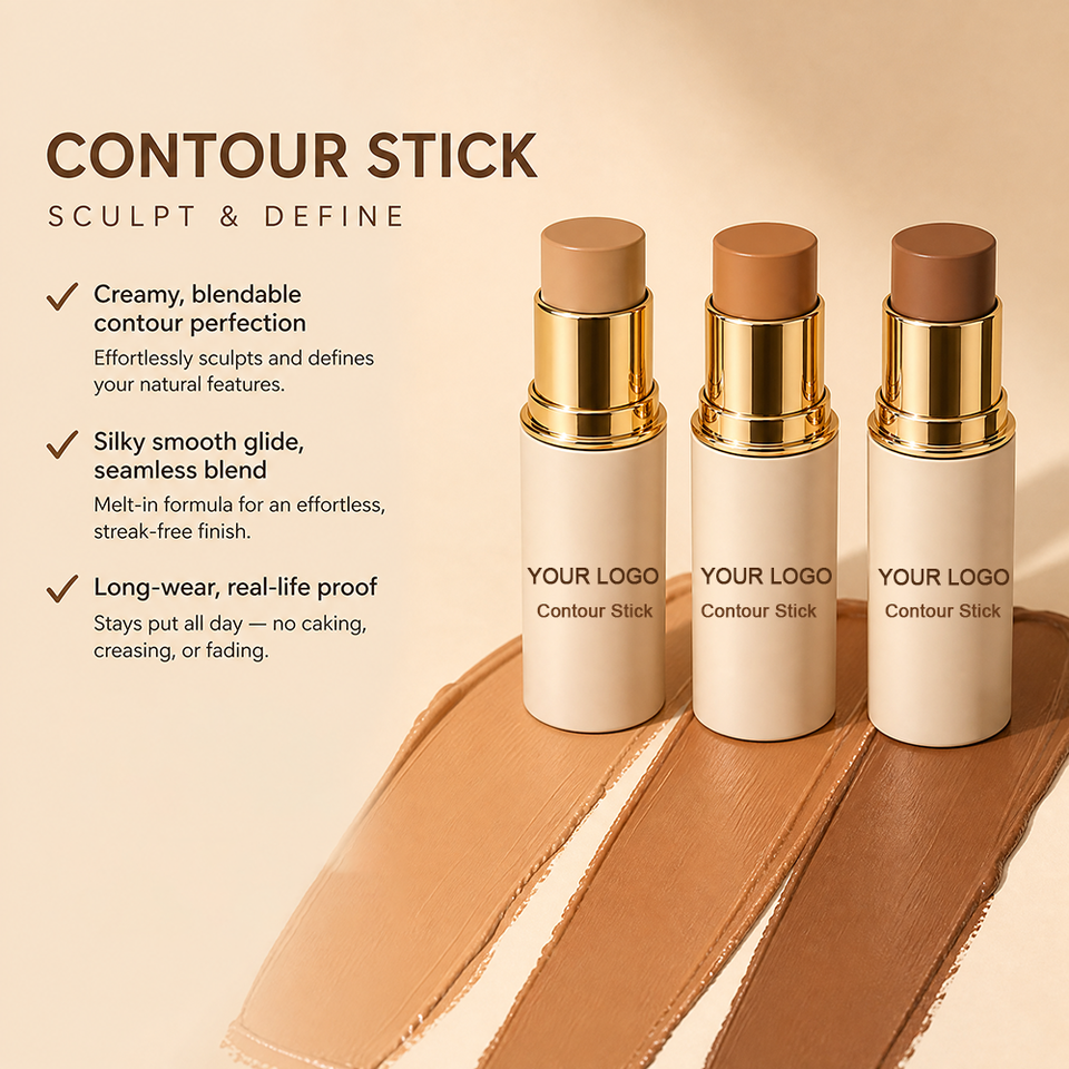 Private Label Creamy Contour Stick Custom Logo Multi Shade Blendable ...