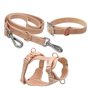 Tali Kekang Anjing Anti Air Berlapis <span class=keywords><strong>PVC</strong></span>, Kalung dan Tali Kekang Anjing Tanpa Tarik, Set Kalung dan Tali Kekang Anjing untuk Aktivitas Luar Ruangan - Product Image 2