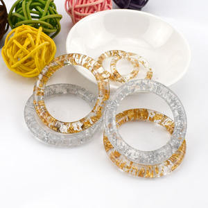 Meetee BF340 Transparent Or Bouton Rond En Résine BRICOLAGE Acrylique <span class=keywords><strong>O</strong></span> Anneau Boucles Pour Poignée De Sac Chaussure Boucle Accessoire De Bijoux - Product Image 3