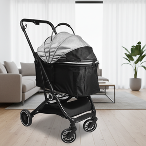 <span class=keywords><strong>2026</strong></span> उच्च गुणवत्ता तह चार पहिया हल्के पेट ट्रॉली वाहक कप धारक के साथ कप धारक - Product Image 3