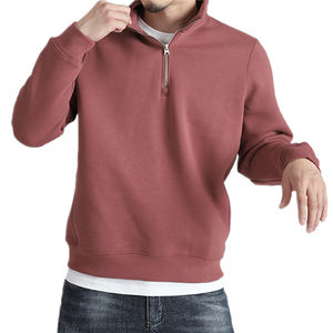 เสื้อฮู้ดสไตล์ Athleisure สำหรับผู้ชาย สีพื้น ซิปหน้า พร้อมห่วงซิป ลายพิมพ์นูน เหมาะสำหรับฤดูใบไม้ร่วงและฤดูร้อน - Product Image 3