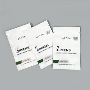 Piccolo Logo personalizzato con sigillo a tre lati bustina integratore di proteine in polvere sacchetto per campione singolo vuoto - Product Image 1