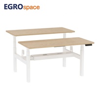 Bureau de travail ergonomique électrique réglable en hauteur EGROspace Double Side Furniture Dual Motor, avec double moteur