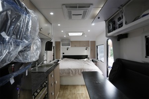 2025 Ecocampor 21ft moderne tout-terrain voyage remorque étanche lit doux extérieur <span class=keywords><strong>cuisine</strong></span> <span class=keywords><strong>caravane</strong></span> pour famille Camping aventures - Product Image 4