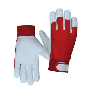 Smooth Leather Safety <b>Gloves</b> High Quality <b>Moisture</b>-Wicking Customizable Thickness Length Powder-Free Silicone-Free Cheap Price - Product Image 1