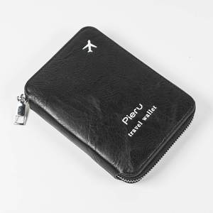 RFID Blocking Passport Wallet with Zipper and Card Slots Travel Document Organizer Holder Neck <b>Pouch</b> Money Security for <b>Men</b> - Product Image 4