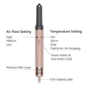 Bán Buôn Chuyên Nghiệp 1300W 6-Trong-1 Máy Sấy Tóc Ionic Tính Năng AC Động Cơ Tự Động Bọc Một Bước Airbrush Nóng Lạnh Không Khí Nguồn RV Khách Sạn - Product Image 5