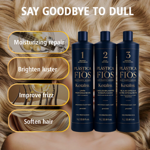 Traitement capillaire lissant et volumisant Joynna Brazilian Keratin Organic Anti-Dandruff avec huile d'argan et formule crème - Product Image 2