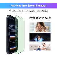 Protection d'écran pour téléphone portable Plus One, verre trempé anti-lumière bleue, accessoires pour iPhone 17 16 15 14 13 12 Pro Max