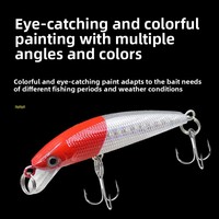 Leurre de pêche artificiel Daoyu 6cm 4g Micro-organisme Minnow à coulée lente en ABS, idéal pour l'eau douce et adapté aux débutants