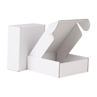 Boîtes en carton Impression couleur Traitement de haute qualité Cadeau Blanc Noir Avion Boîte en papier ondulé pour envoi postal