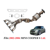 Convertisseur catalytique Euro 4 OBD, collecteur d'échappement pour Mini Cooper S 1.6L 2002-2006, tuyau d'échappement