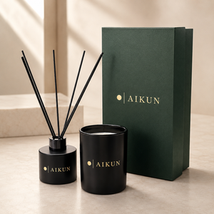 เทียนหอม AIKUN สไตล์มินิมอลสุดหรู พร้อมก้านไม้หอม สำหรับบ้าน ห้องนอน สำนักงาน สปา ขายส่งจำนวนมาก - Product Image 3