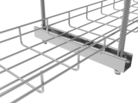 Barra de Soporte para Bandeja de Cables de Malla Metálica de Alta Resistencia Vich Design, para un Soporte Fuerte