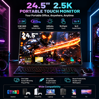 Großer Tragbarer Touchscreen 24,5 Zoll 2,5K 165Hz 16,7M Farben 100% sRGB Erweiterter Bildschirm für Notebook PC