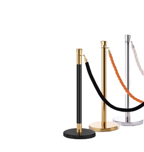 Kim loại và PE cáp có thể thu vào guardrails ngân hàng và khách sạn mở rộng rào cản an toàn thảm đỏ dây thừng cực để kiểm soát đám đông - Product Image 1