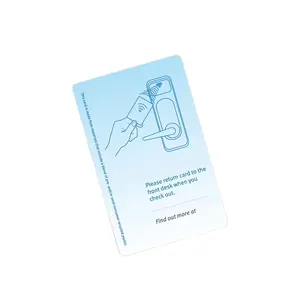 Factory Price Smart Hotel Key Cards RFID 13.56MHz ISO14443A Programmable Door Access Communication 1K Chip Plastic Cards