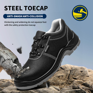 Zapatos de Seguridad JIANKUN con Puntera y Suela de Acero SBP, Anti-aplastamiento y Anti-pinchazos, Estándar Europeo, Precio de Fábrica para Hombre, Zapatos de Seguridad de 5 Dólares - Product Image 3