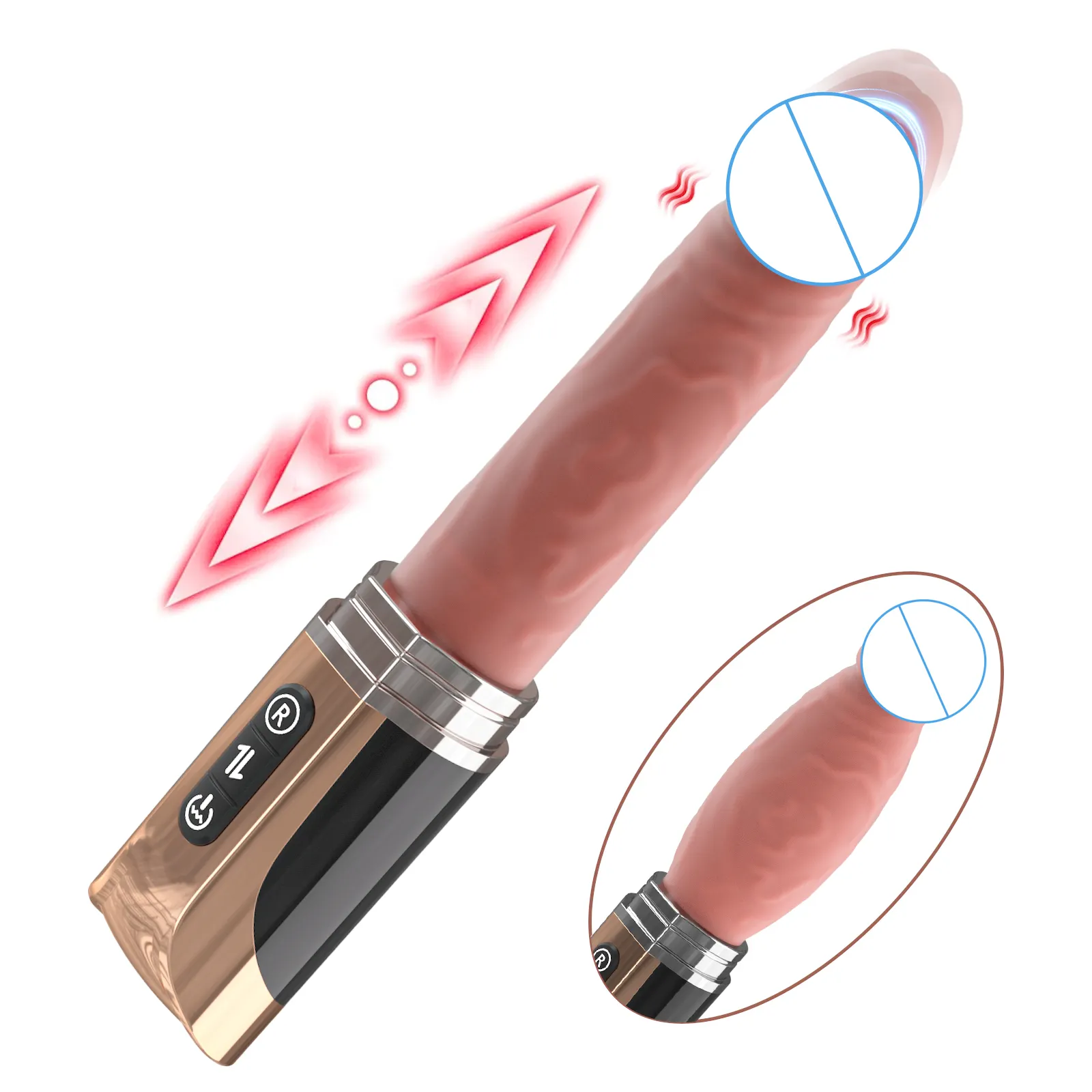 กระต่ายขยายDildo Sex Toyสั่นDildosผู้หญิงที่สมจริงไฟฟ้าDildo Vibratorผู้หญิงเครื่องเพศผู้ผลิตขายส่ง