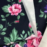 Tissu en mousseline tricotée 100 % polyester à motif floral, imprimé numériquement sur mesure, écologique et imperméable pour couches, directement de l'usine