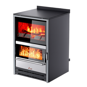 Cocina de leña 6,2kW KOOK 60 4.0V Antracite 4 estufas (60x60x85cm) - Product Image 2