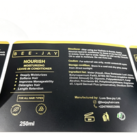 Étiquettes autocollantes en vinyle imperméable haut de gamme personnalisées avec estampage à chaud en feuille d'or pour cosmétiques, shampooings et parfums