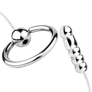 FAAK Upgrade SM Prostata-Massager für Männer mit Nylonseil, 304 Edelstahl Harnröhren-Expander, Paar Horse Eyes Plug Sexspielzeug - Product Image 1