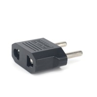 Adaptateur enfichable US vers EU Adaptateur de prise américain vers européen Adaptateur de prise de courant alternatif Convertisseur de voyage Adaptador Corriente