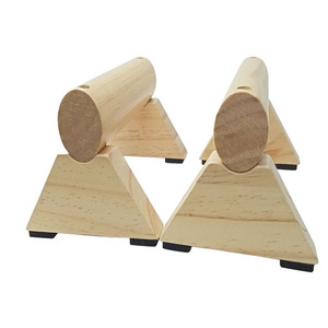 Barra de soporte para flexiones de madera, 25x14x11cm, equipo de entrenamiento duradero para adultos, equipo de entrenamiento para zona abdominal unisex - Product Image 3