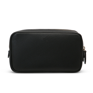 Customized Mens High Quality Double Zip PU Leather Toiletry Washbag - Product Image 3