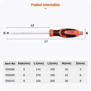 Cacciavite a Taglio HARDEN con Impugnatura Morbida, Cacciavite Magnetico a Taglio/Phillips/Torx - Product Image 5