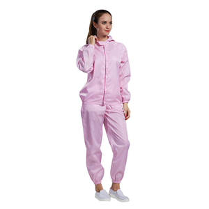 H-1107 không bụi ESD <span class=keywords><strong>smock</strong></span> phòng sạch chống tĩnh điện bảo hộ lao động phòng thí nghiệm Áo khoác trùm đầu quần áo an toàn - Product Image 6