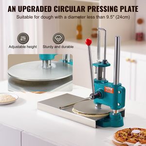 Máquina ajustable de prensa de masa de Pizza de acero inoxidable de 9,5 pulgadas/24cm, hoja comercial de Chapati, prensa de corteza de Pizza, herramientas de Pizza, Pizza - Product Image 2