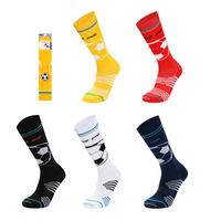 Chaussettes de sport antidérapantes en coton respirant à la mode pour garçons et filles jeunes adolescents chaussettes de sport athlétiques