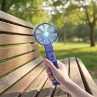 Nouvelle mode 2026 : Mini ventilateur 4-en-1 innovant avec alarme personnelle et lampe torche pour l'été