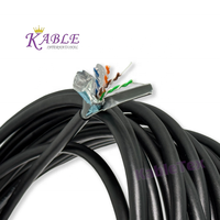 KableTex Cat5e 24AWG LSZH Cable de red BC MultiLAN F/UTP Cables de comunicación de doble chaqueta